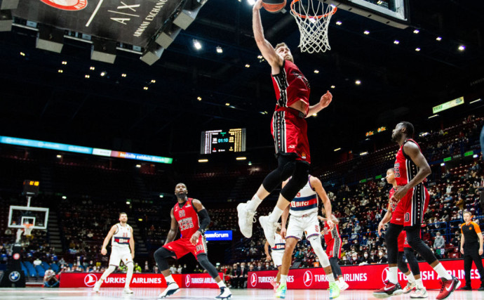 Nicolo Melli's double-double fuels Armani Exchange win over Baskonia