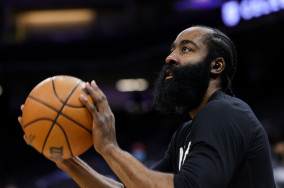 James Harden's debut with 76ers on hold