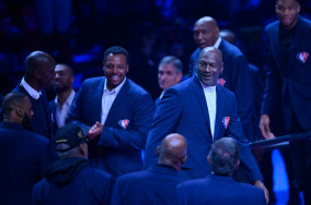 Michael Jordan makes a memorable appearance in NBA All-Star game