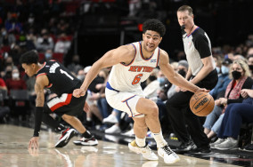 Knicks G Quentin Grimes (knee) out vs. Pistons