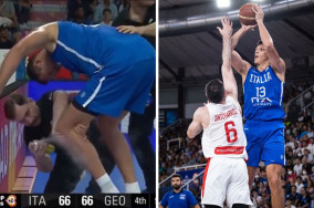 Danilo Gallinari exits the game injured as Italy edges out Georgia