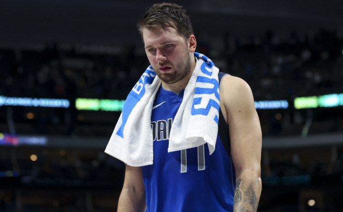 Luka Doncic reacts to loss against Magic