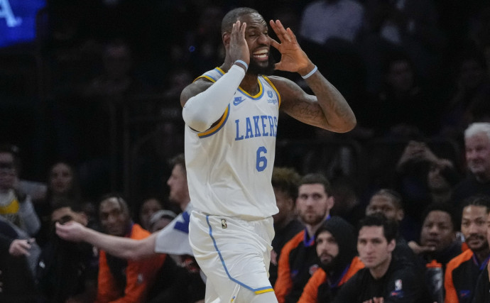 LeBron James jabs at referees again after the game against the Knicks