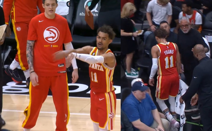 Trae Young ejected for throwing ball at referee vs. Pacers