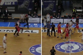 Chaos in North Macedonia: Coach knocks down a player, he attacks back